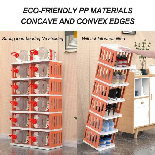 10-Tier Shoe Storage Rack, Compact Narrow Shoe Cabinet Organizer for Home, Bedroom, Entryway, Closet - Image 4