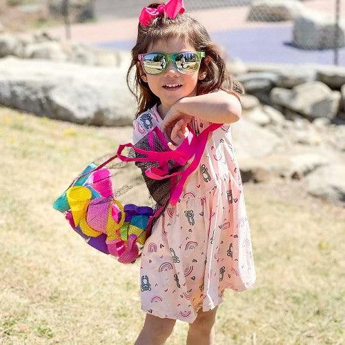 24 PCS Beach Sand Toy Set with Ice Cream Food Molds, Bucket, Mesh Bag - Image 3