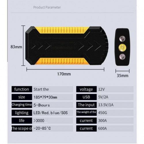 300A Peak Car Jump Starter Power Bank Battery - Image 3