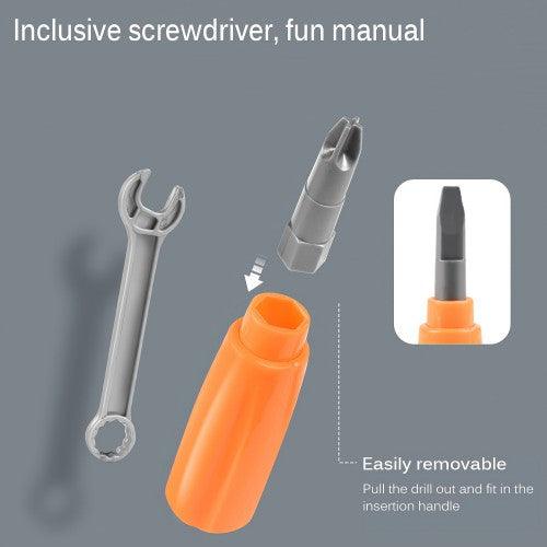 316 PCS Drill Tool Toy Set, DIY Creative 2D/3D Puzzle Peg Board, Construction Engineering Building Blocks STEM Learning Kit for Children Kids Ages 3+ - Image 3