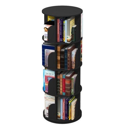3-5 Levels 360° Rotating Stackable Shelves Bookshelf Organizer - Image 14