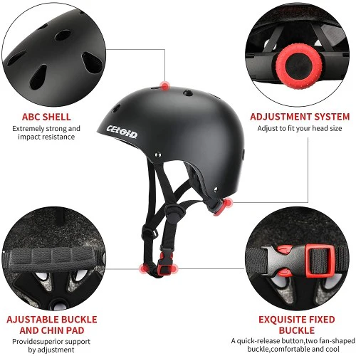 CELOID Kids Bike Helmet, Small 18"-20.5" Adjustable Multi-Sport Safety Helmet for Ages 3-8 Years - Image 3