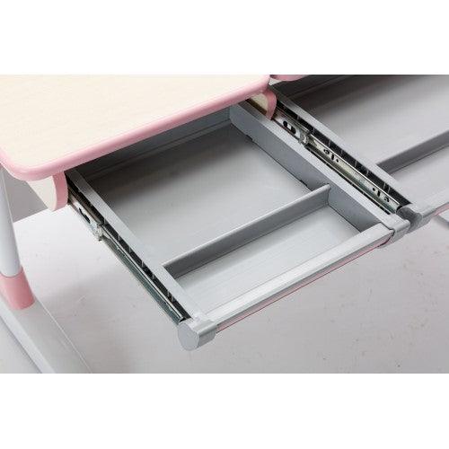 Children Kids Multifunctional Adjustable Study Desk with Double-Winged Swivel Chair - Image 9