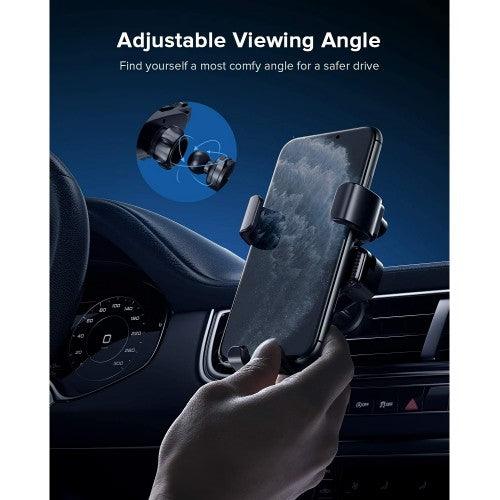 INIU Air Vent Car Phone Holder, 360° Phone Mount with Gravity Auto Lock ; Release for Smartphones - Image 3