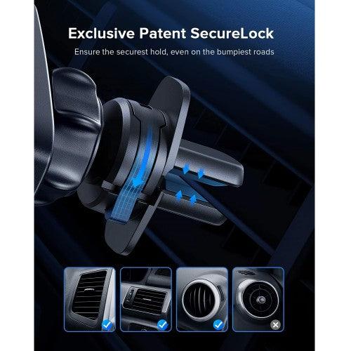 INIU Air Vent Car Phone Holder, 360° Phone Mount with Gravity Auto Lock ; Release for Smartphones - Image 5