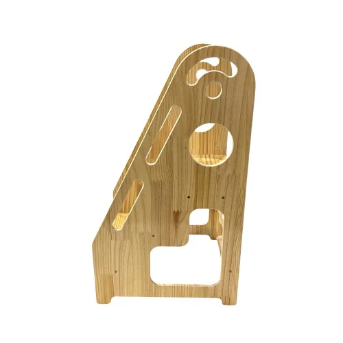 INTEXCA Wooden Step Stool, Adjustable Kitchen Step Stool for Kids and Toddlers with Adjustable Platform for Kitchen, Bathroom - Image 3