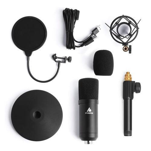 MAONO USB Computer Microphone with One-Touch Mute, Gain Knob, Shock Mount, Condenser Recording Mic for PC, Gaming, Streaming, Podcasts - AU-PM421T - Image 3