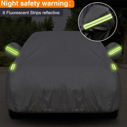 MATCC Car Cover, 440 x 180 x 160cm Waterproof Heavy Duty Car Cover with UV Protection for All Weather, Dust, Scratch Resistant - Image 4
