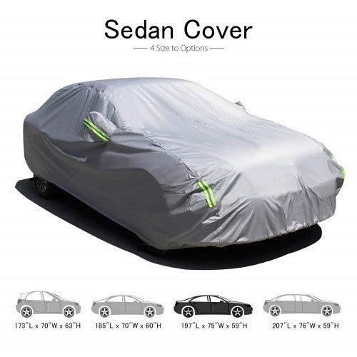 MATCC Car Cover, 440 x 180 x 160cm Waterproof Heavy Duty Car Cover with UV Protection for All Weather, Dust, Scratch Resistant - Image 5