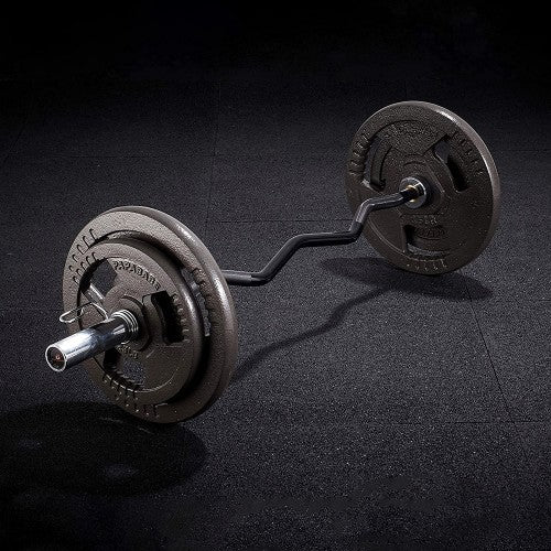 Olympic Curl Bar, 56 inch EZ Curl Barbell, 500 LB Weight Capacity Lifting Bar for Strength Training, Biceps Curl and Triceps Extensions - 1026797 - Image 6