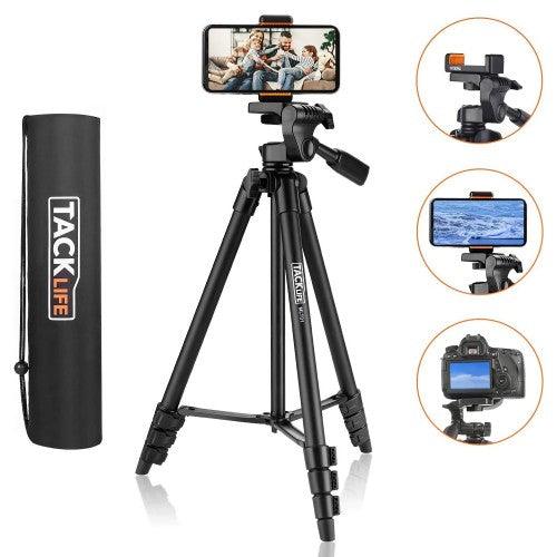 TACKLIFE 55-Inch Lightweight Aluminum Tripod for Travel/Camera/Smartphone with Carry Bag - Image 7